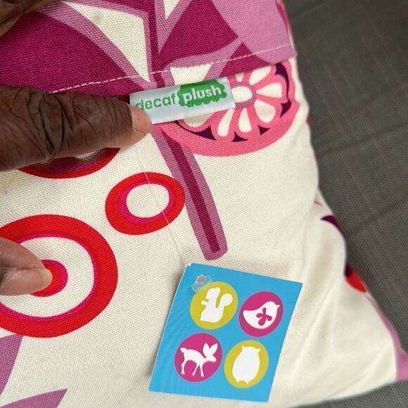 Decaf Plush Accent Pillow 17”x17” - Picture 4 of 6